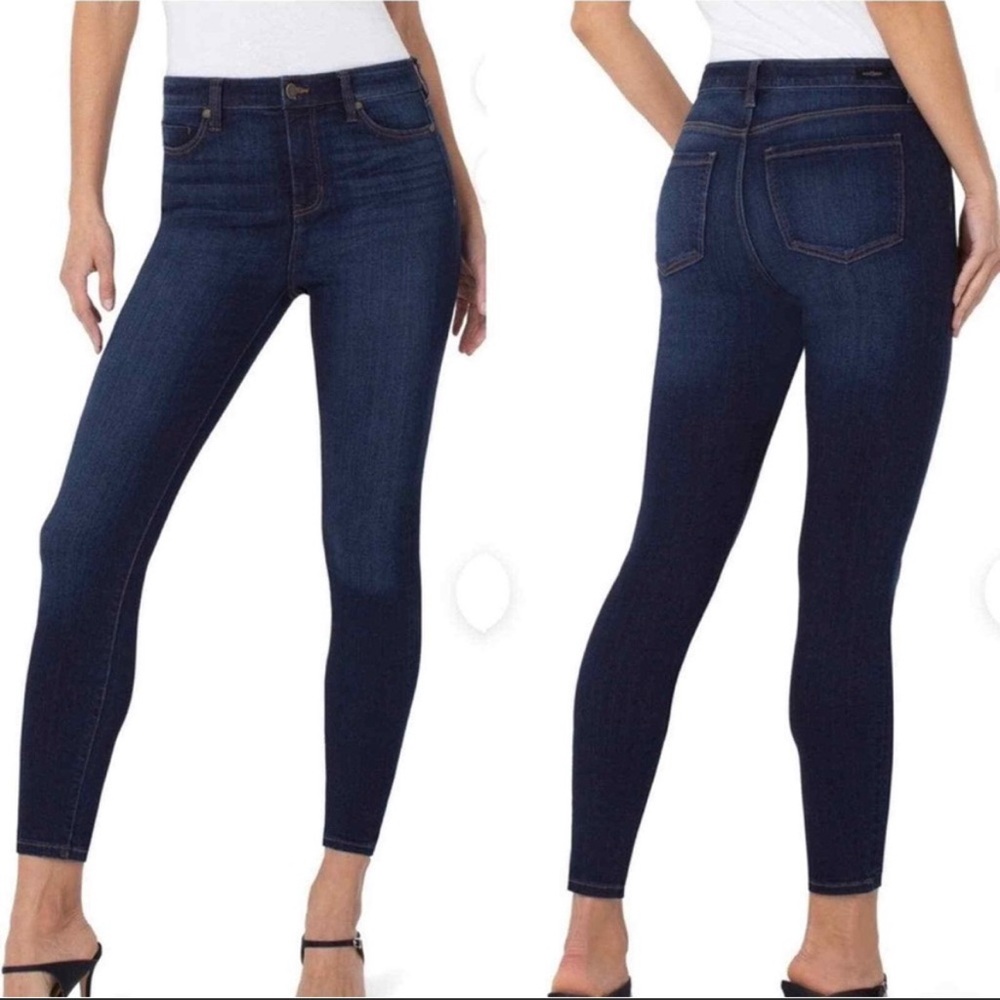 New Stitch Fix Liverpool The Ankle Skinny In Dark Wash Size 8/29 Petite